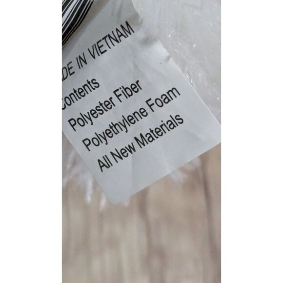 White & Blue Plush Bunny With Colorful Patches WalMart Easter 7" - Picture 9 of 9